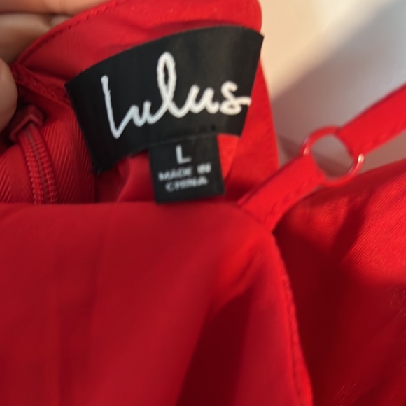 NWT true red strapless hi-low dress - Picture 5 of 9